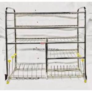 Excellent Quality Stainless Steel Made Rust Proof Kitchen Storage <b>Racks</b> And <b>Shelving</b> Unit From Indian Manufacturer In Low Price - Product Image 3