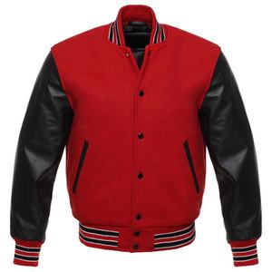 Haute qualité vêtements d'entraînement hiver Baseball vestes personnaliser Bomber veste pour hommes automne veste épais cuir manches manteaux - Product Image 4