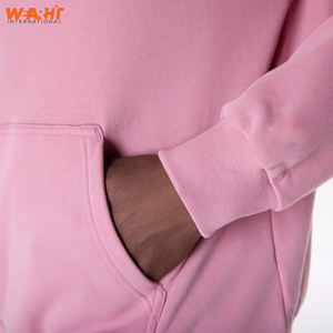 Sudadera con capucha de mezcla de algodón para hombre, sudadera suave de manga larga con bolsillo frontal, ropa básica informal de Color sólido liso - Product Image 4