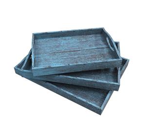 ถาดไม้ที่มีพื้นผิวไม้ที่ดูแย่และโทนสีกลางนุ่มออกแบบมาสำหรับการรับประทานอาหารที่สะดวกสบายและใช้ตกแต่งบ้าน - Product Image 2