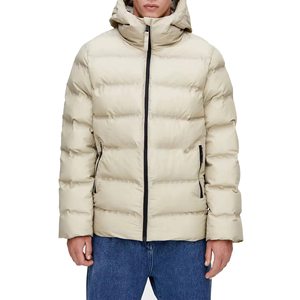 Veste matelassée en coton chaud d'hiver personnalisée OEM ODM Veste matelassée en duvet unisexe Vestes légères classiques à capuche pour hommes et femmes - Product Image 2