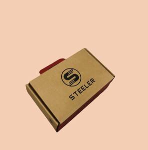 Caja de cartón corrugado reciclado OEM con asa de papel para embalaje de zapatos y regalos - Product Image 6