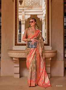Último diseñador Pure Silk Patola Digital Printed Saree por Fab Zone - Product Image 3
