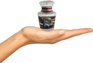 โกศจิตรกรรมสําหรับเถ้ามนุษย์ - โกศขนาดเล็กสําหรับเถ้ามนุษย์ โกศจิตรกรรม, โกศจิตรกรรมขนาดเล็กสําหรับเถ้าพร้อมถุงกํามะหยี่, โกศขนาดเล็ก - Product Image 4