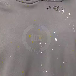 เสื้อมีฮู้ดผ้าฝ้ายผสมมีฮู้ดแบบพ็อคเก็ตสไตล์ระบายอากาศได้ดี - Product Image 6