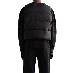 เสื้อกั๊กพัฟเฟอร์แบบสั้น น้ำหนักเบา ระบายอากาศได้ดี กันลม ไม่มีแขน แบบสั่งทำขายส่ง รุ่นกลางคืน  บุใยอุ่นๆ สำหรับฤดูหนาว ปี 2024 - Product Image 2