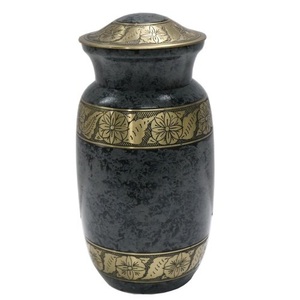 Red Adult Cremation Urn with Gold Band Customizable Design Funerary <b>Keepsake</b> Adult <b>Ashes</b> Funeral Burial Cremation Urns - Product Image 4