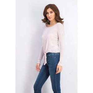 Top casual con stampa per ragazzi Crave Fame, con laccetti sul davanti e decorazioni con bottoni, colore rosa brillante, taglia piccola, comodo ed elegante - Product Image 2