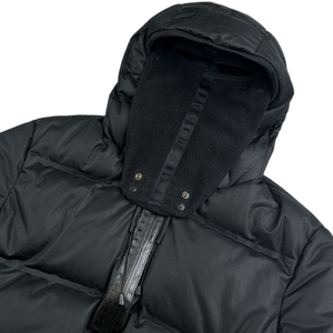 Veste matelassée à capuche en cuir de léopard noir personnalisée avec fermeture éclair, manteau d'hiver chaud en duvet, coupe-vent, imperméable, vêtements d'extérieur pour hommes - Product Image 3