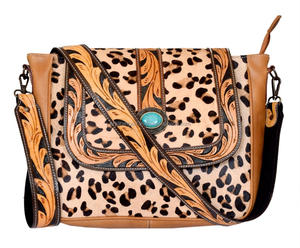 Sac à main en cuir à imprimé léopard pour femmes, fourre-tout à bandoulière, bourse pour filles, en vogue, nouvelle collection - Product Image 1