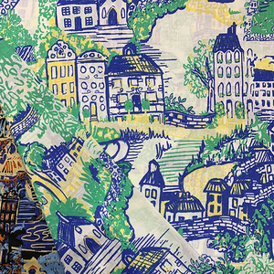 100% ผ้าฝ้ายพิมพ์ลายสีรีแอคทีฟเส้นด้ายกันยาเม็ดระบายอากาศได้ดีเนื้อผ้าฝ้ายพิมพ์ลายคุณสมบัติโลหะตามสั่ง - Product Image 5