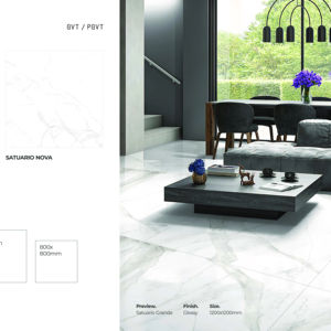 Carreaux de sol en porcelaine brillante 1200x1200 Grand format Dalle premium - Product Image 1