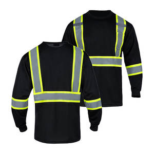 T-shirt respirant réfléchissant haute visibilité Chemise de sécurité à manches courtes en polyester pour la construction d'entrepôts de travail-Classe 3 - Product Image 3