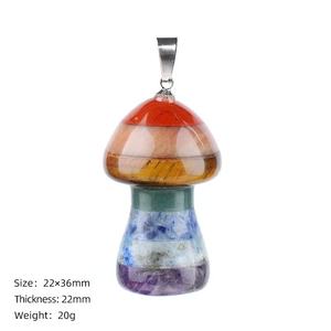 7 चक्र पत्थर पेलेंट नेकलेस नेकलेस हाथ से बना चिकित्सा क्रिस्टल नक्काशी महिलाओं के पुरुषों के लिए आध्यात्मिक उपहार - Product Image 6