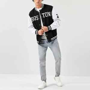 Vente à chaud coupe-vent coupe-vent letterman pour hommes, veste universitaire bombardier de baseball, conception de logo personnalisé, fournisseur en gros personnalisé - Product Image 6