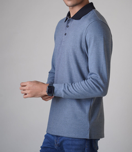 เสื้อโปโลสำหรับผู้ชายและผู้หญิงเสื้อฟิตเนสแบบลำลองสีพื้น240 GSM พิมพ์ลายปักดีไซน์ว่างเปล่าโลโก้ตามสั่ง - Product Image 1