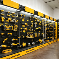 Étagère murale modulaire en métal robuste pour outils, présentoir de quincaillerie pour magasin de détail, support d'affichage pour outils électriques