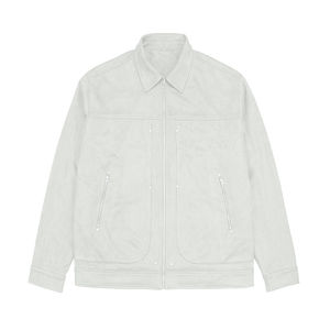 แจ็กเก็ตหนังนิ่มสำหรับผู้ชายแจ็กเก็ตหนังนิ่มมีกระเป๋าหลายกระเป๋าทรงสลิมฟิตสำหรับผู้ชาย - Product Image 3