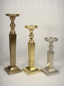 Portavelas de pilar de aluminio para artículo decorativo de mesa - Product Image 2