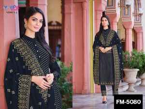 Georgette-ropa étnica india de imitación, traje Salwar Kameez con bordado pesado, trabajo para boda y Festival - Product Image 4