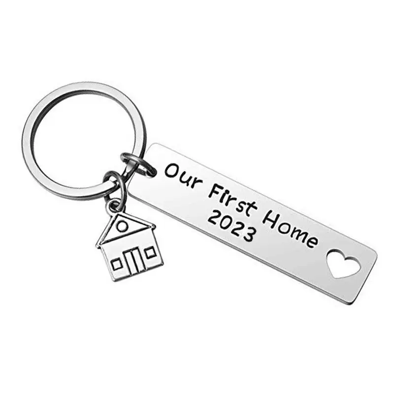 NEW 2023 our first home Key chains Housewarming Gift for Women Men New Homeowner First Home Keyring Real Estate Moving in Gift