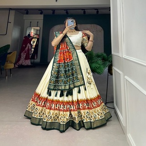 Lehenga choli โดย fabzone พิมพ์ลายผ้า tussar Silk patola ล่าสุด - Product Image 5
