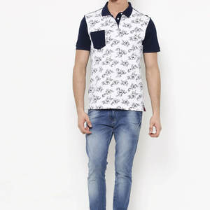 Diseño personalizado algodón transpirable impresión su propia marca Logo patrón sublimación poliéster Spandex Golf polos para hombres - Product Image 6