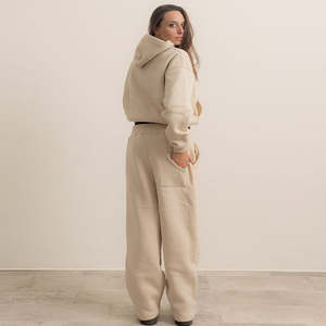 Plain Unisex Blank Cotton Sweatsuit Sweat Pants Tracksuit Custom Sweatpants And Hoodie <b>Jogger</b> Sets 2 Piece Track Suit For <b>Men</b> - Product Image 2