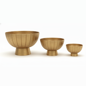 Macetero Moderno con Pedestal Alto para Decoración de Mesa de Boda, Macetero para Suculentas, Cromado, Ecológico, de Metal Dorado para Hogar y Oficina - Product Image 1