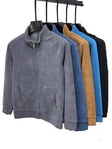 Chaqueta Casual de Invierno con Cuello Alto, de Forro Polar de Doble Cara para Hombre, con Logotipo Personalizado Bordado OEM, Precio de Fábrica de China y Bangladesh - Product Image 3