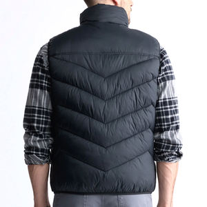 Gilet chaud matelassé pour hommes 100% haute qualité hommes hiver coupe-vent gilet vêtements d'extérieur décontracté matelassé sans manches gilet - Product Image 6