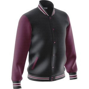 Veste universitaire pour hommes manches en cuir véritable et laine mélangée Letterman Boys College Varsity Jackets XS-5XL - Product Image 2
