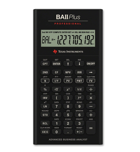 NUEVA Calculadora Financiera Texas Instruments BA II Plus Negra - Product Image 1