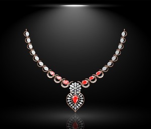 ชุดของขวัญแต่งงานสไตล์เกาหลีโรแมนติกเพทายสี่เหลี่ยมเพชรสีเหลืองทองสแตนเลสสำหรับหมั้นสร้อยคอ - Product Image 3