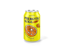 Boissons gazeuses prébiotiques de haute qualité 330 ml, saveur fruitée, fabrication OEM, marque privée, échantillon gratuit et conception, fabriqué au Vietnam