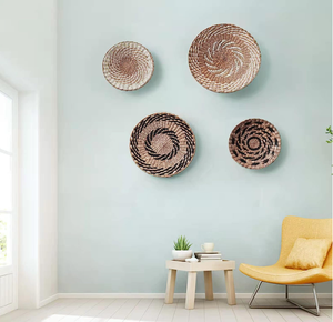 Juego de 4 cestas de decoración de pared, arte de pared moderno, decoración de pared para casa, Hotel, restaurante, Villas, materiales naturales de alta calidad - Product Image 2