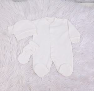 Burbuja de bambú de manga larga 100% tela de algodón de punto primavera Unisex venta al por mayor personalizado recién nacido nuevo diseño conjunto de mameluco de bebé - Product Image 1