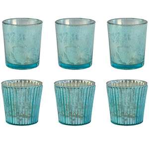 Bougeoirs en verre mercure rose, bougeoirs pour bougies chauffe-plat, bougeoirs votifs - Product Image 4