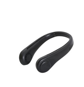 Ventilatore da collo portatile ricaricabile tramite USB, nero (F-bright 2433418) - Product Image 1