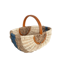 Nouveau design élégant avec un panier de pique-nique en rotin de différentes couleurs pour la décoration de fêtes et un panier-cadeau fabriqué à partir du meilleur fournisseur du Vietnam