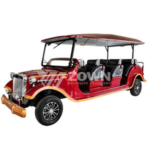 Coche Eléctrico Clásico de Turismo de 11 Plazas, Rojo, de Gran Capacidad, con Diseño Retro para Complejos Turísticos y Parques Temáticos - Product Image 1