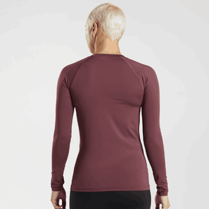 Chemises de yoga pour femmes Gym Fitness Chemises de sport à manches longues Compression Breathable Tops Fitness Workout Clothing Long Sleeves Tee - Product Image 3