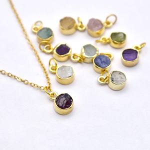 ชุดสร้อยคอคอลเลตสีฟ้าใสสร้อยคอพลอยเทียมสำหรับผู้หญิงสร้อยคอหินประจำเดือนเกิดเกิดมีขนาดเล็กเครื่องประดับของขวัญที่ใส่ใจทำด้วยมือสำหรับเธอ - Product Image 6