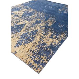 Alfombra Kavi Azul de Lana y Seda de Bambú Anudada a Mano, Colección Project Error, Patrón Abstracto para Uso Doméstico, Esk-667 - Product Image 2