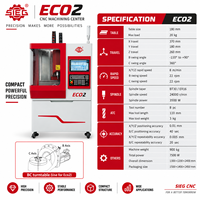 Centre d'usinage CNC 5 axes SIEG ECO2 Small, structure BC, 24000 tr/min, ATC 8 postes, pour l'éducation et l'équipement de fablab