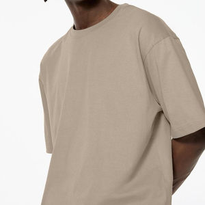 T-shirt en coton de grande taille pour hommes Streetwear personnalisable avec petit cou épaules tombantes T-shirt personnalisé de grande taille pour hommes - Product Image 6