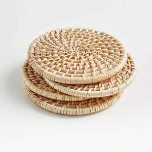 Posavasos Redondos de Ratán y Yute Tejidos a Mano, Ecológicos, Clásicos, de 10 mm de Grosor, de Alta Calidad, para Hoteles, Cerámica y Mesas del Hogar - Product Image 6