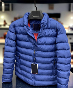 Chaqueta Acolchada con Capucha y Cuello Alto de Lona con Logotipo Personalizado y Color Personalizado para Hombre, Talla Grande, Nueva Llegada de Invierno - Product Image 2