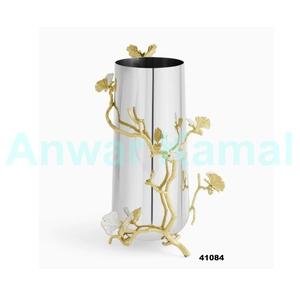Vase à fleurs en aluminium fait main de forme unique de luxe pour la décoration de la maison - Product Image 5