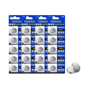 Yohcell CR2032 3V Pin <span class=keywords><strong>Lithium</strong></span> Coin 5-Pack | nút pin di động cho airtag, Key Fob, từ xa, đồng hồ, và nhiều hơn nữa - Product Image 1